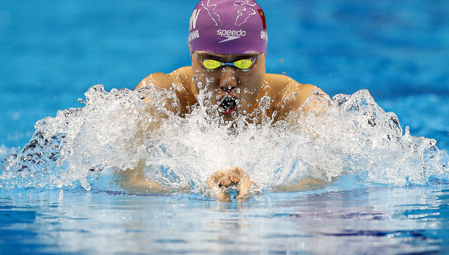 叶诗文时隔9年重返亚运、覃海洋夺亚运首金，中国游泳队再添4金