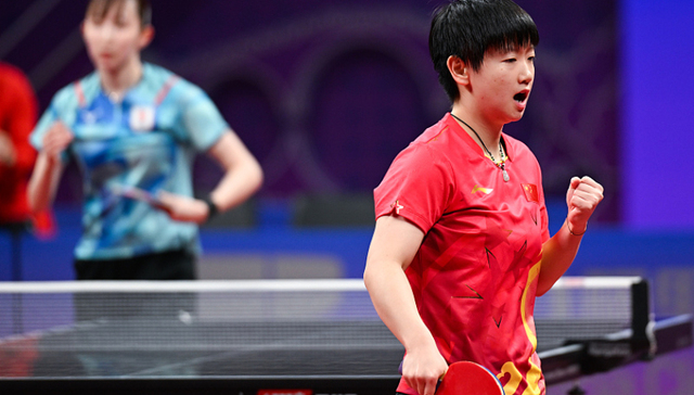 孙颖莎首获亚运女单冠军，男双完胜韩国夺金