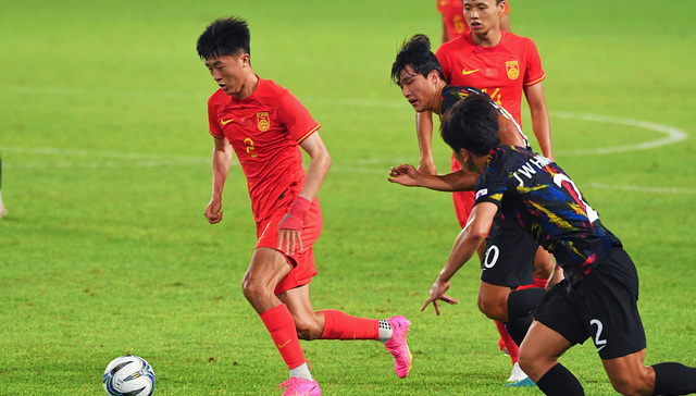 中国队不敌韩国止步八强，亚运男足四强出炉