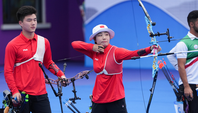 亚运射箭传播天气知识，风向、日照、气温都要考虑