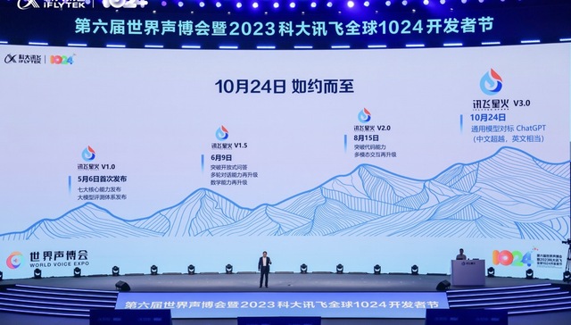 科大讯飞星火认知大模型迭代至3.0版本，预计2024年上半年实现对标GPT4