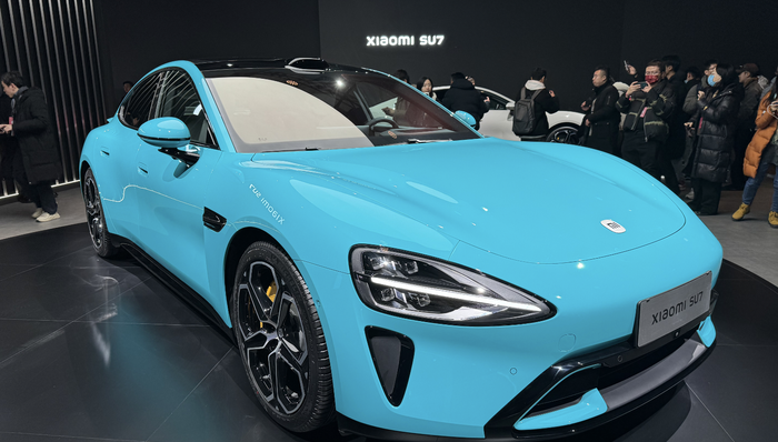 小米汽车SU7现场实拍，真车长这样
