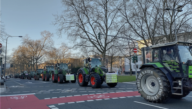 通胀余波下德国爆发“不满之冬”：拖拉机游行、火车停摆