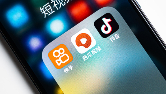 快手,抖音