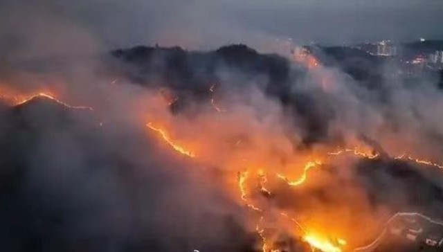 贵州毕节发生山火，官方通报：火情基本控制 ，无人员伤亡