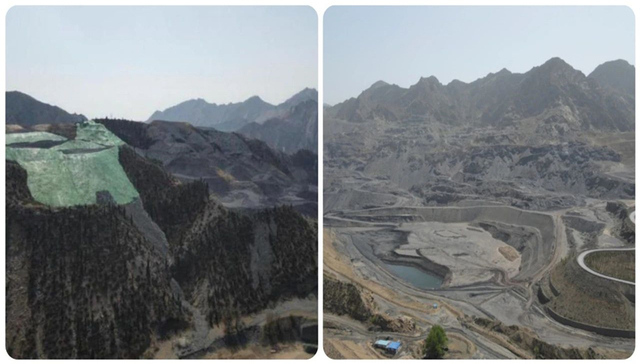 绿色纱网冒充林地植被，包头市一煤矿被内蒙环保督察组点名