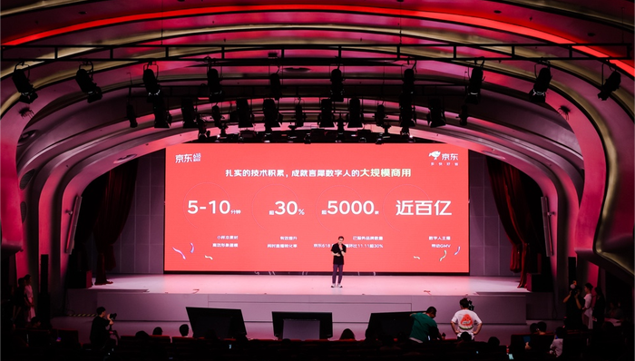 闪电快讯 | 京东发力数字人直播，累计服务品牌超5000家