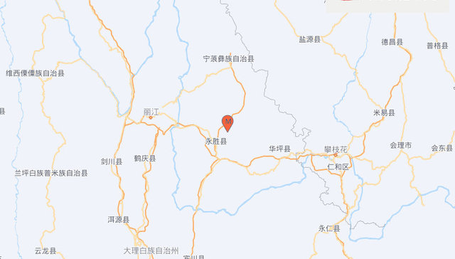 云南丽江市永胜县发生3.3级地震，震源深度14千米