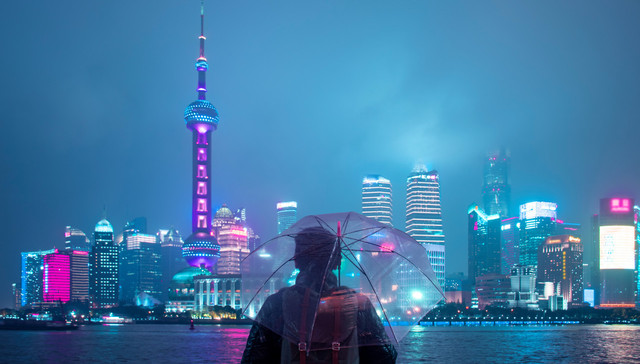 上海，台风，积水