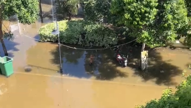 台风“贝碧嘉”过后的河南永城：部分地区积水未退，群众已转移完毕