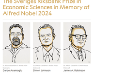 三位英美學(xué)者平分諾貝爾經(jīng)濟學(xué)獎，長期研究制度與增長的關(guān)系
