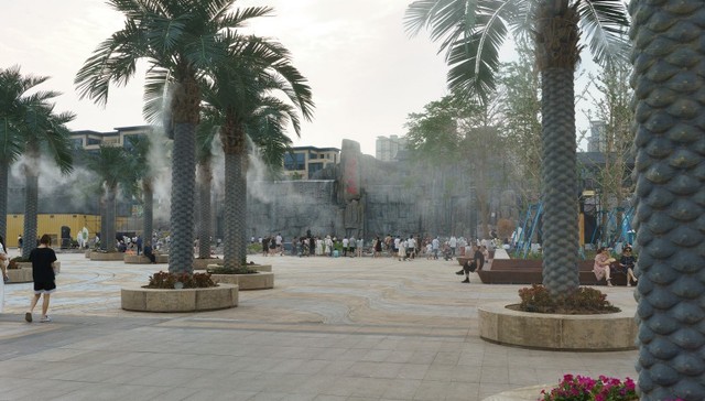 违规使用资金建“仿真椰子树”，山西清徐县被中央点名通报后连夜拆除