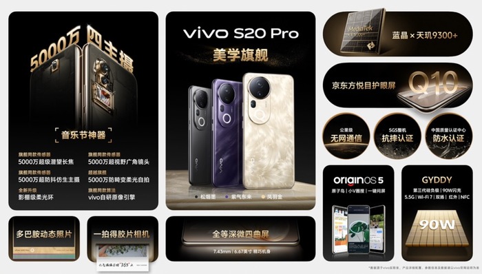 闪电快讯｜前后旗舰柔光四主摄，vivo S20 Pro进阶全场景人像旗舰