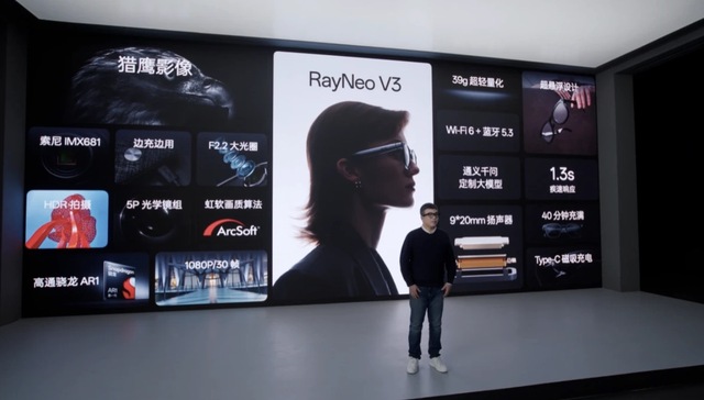 闪电快讯｜对标RayBan Meta，雷鸟创新发布1799元AI拍摄眼镜