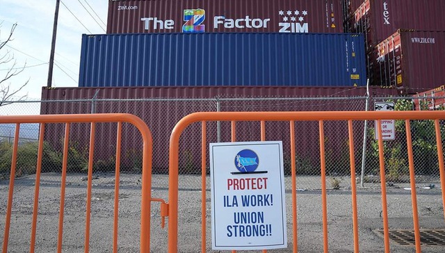 美国,码头,罢工