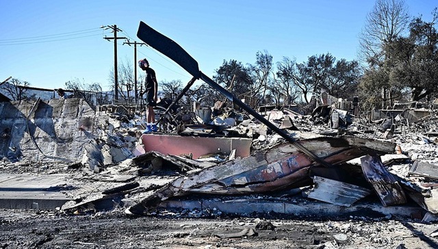 洛杉矶,山火,加州