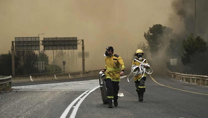 以色列,山火,巴勒斯坦,紧急状态