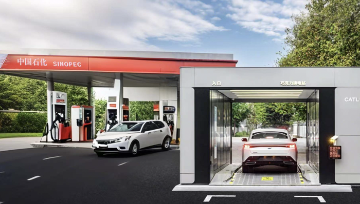 中国石化入股宁德时代，双方拟年内建约500座换电站