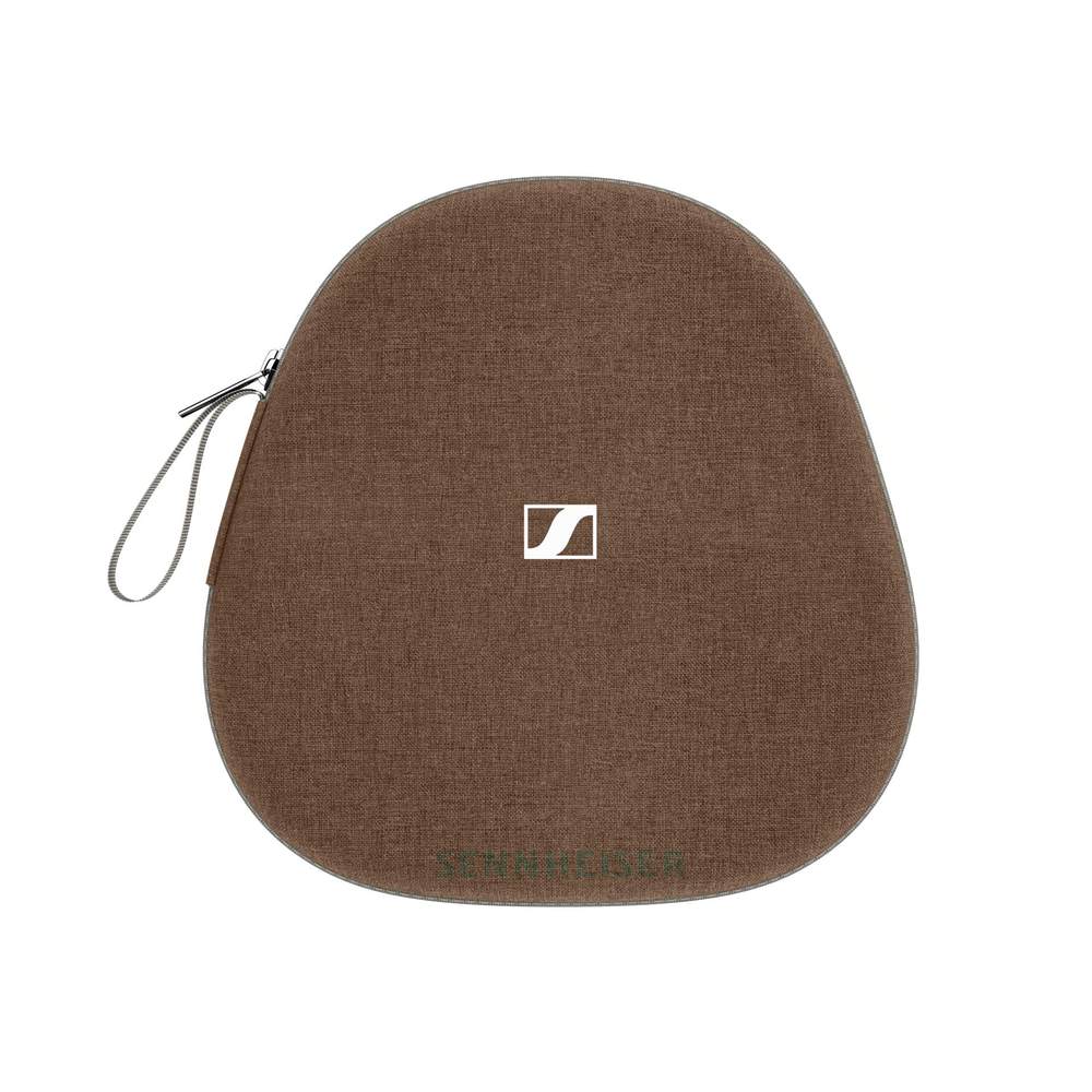 A brown pouch with a logoAI-generated content may be incorrect.