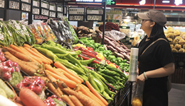 受食品價(jià)格較低影響，7月CPI同比持平