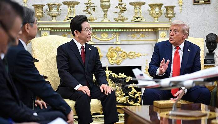 特朗普表态可以重谈韩美贸易协议，还希望年内再面见金正恩