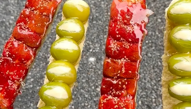 网红小吃,奶皮子,