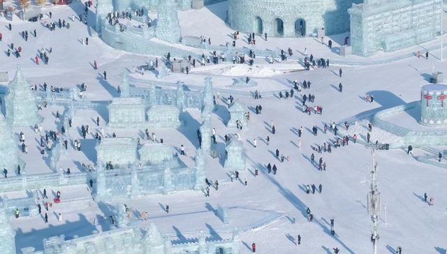 元旦哈尔滨旅游预订量暴涨260%，冰雪经济热度持续