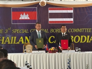 泰柬两国签署联合声明，今日中午开始进入停火状态