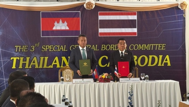泰柬两国签署联合声明，今日中午开始进入停火状态