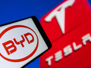 去年比亞迪在歐洲銷量大漲268.6%，特斯拉下滑近三成