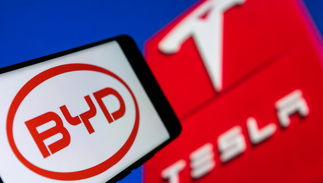 去年;比亚迪;欧洲;销量大涨268.6%;特斯拉;下滑近三成