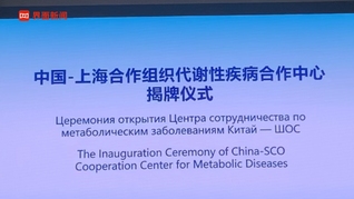 中國-上合組織代謝性疾病合作中心成立，系上海承接的首個國家級上合組織專科合作平臺