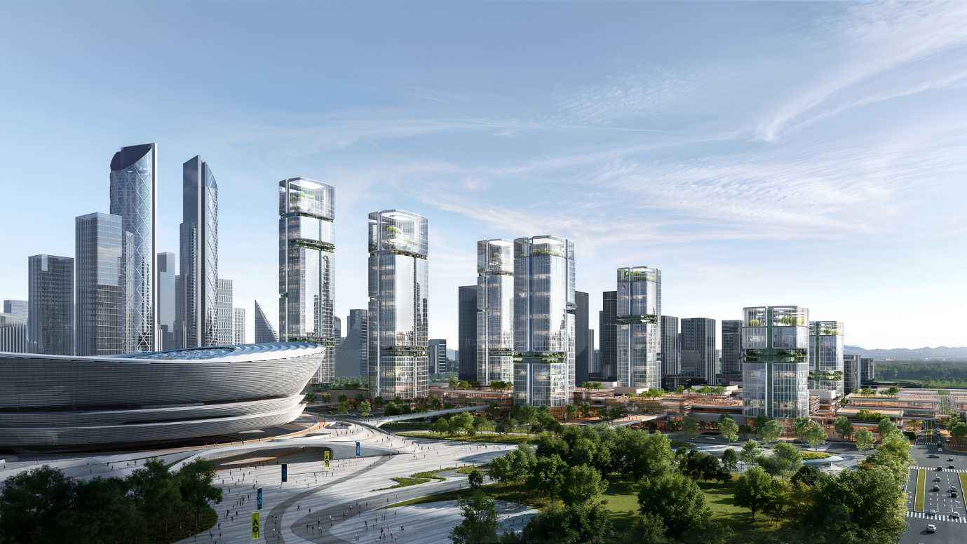 杭州银泰中心设计概念发布，10 Design点亮杭州科创中轴活力新地标