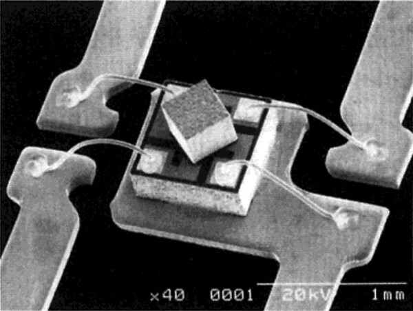 薄膜高灵敏度霍尔元件内部结构 薄膜高灵敏度霍尔元件内部结构
