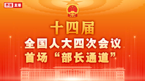 十四届全国人大四次会议首场“部长通道”集中采访活动
