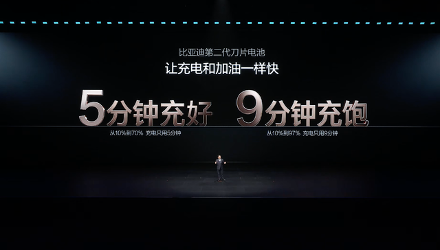 比亚迪;第二代刀片电池;9分钟充饱;首搭10款车型