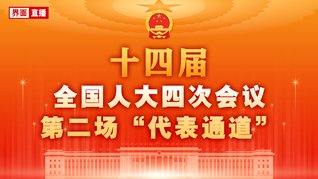 十四届全国人大四次会议第二场“代表通道”集中采访活动