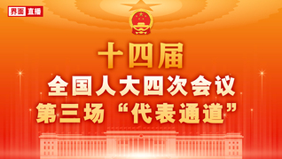 十四届全国人大四次会议第三场“代表通道”集中采访活动