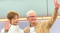库克现身成都参加苹果50周年庆典