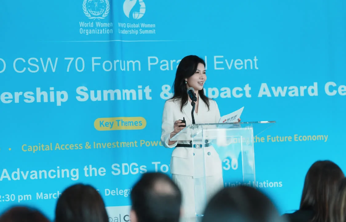 池小燕获颁全球女性领导力奖，并就AI时代性别偏见作主题演讲