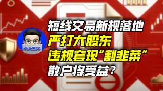短線交易新規(guī)落地，嚴(yán)打大股東違規(guī)套現(xiàn)“割韭菜”，散戶將受益？｜商業(yè)微史記