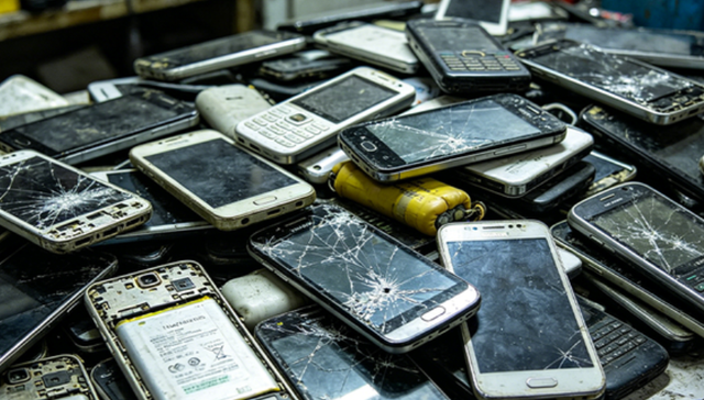 报废手机,芯片,