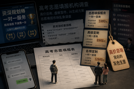 高价志愿咨询背后的“灰色生意”