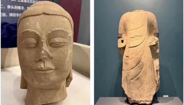 村民;挖出;1400年前佛首;无偿上交;汾阳市博物馆;专家鉴定结果;表彰村民