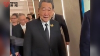 老牌侨商、正大集团谢国民现身《给阿嬷的情书》泰国首映礼