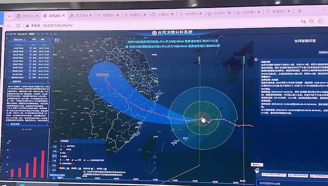 台风白海豚;上海;风长雨强