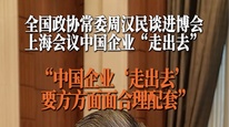 全国政协常委周汉民谈进博会上海会议中国企业“走出去”