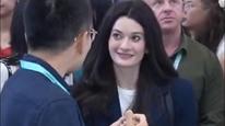 黄仁勋女儿现身北京世界机器人大会