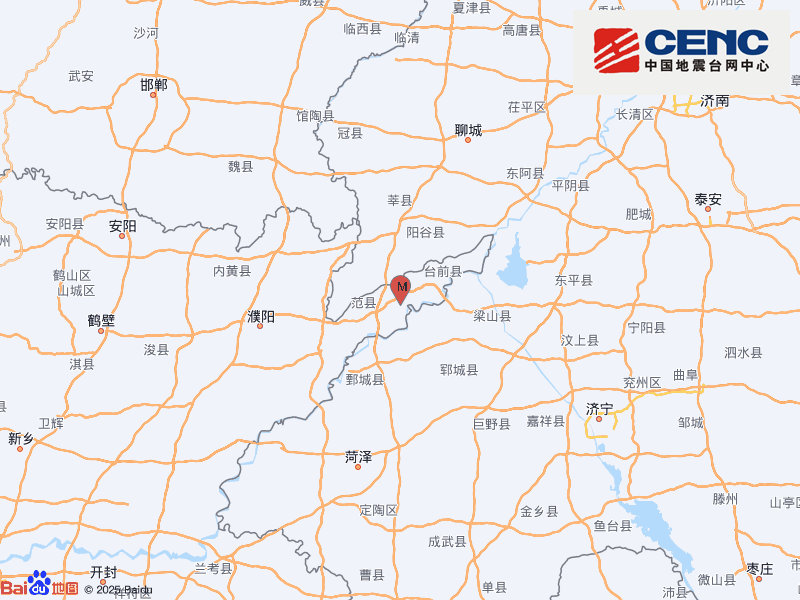 河南濮阳市范县发生3.7级地震，震源深度24千米