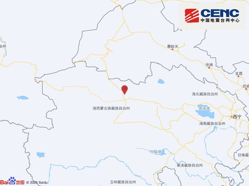 青海海西州直辖区发生4.0级地震，震源深度10千米